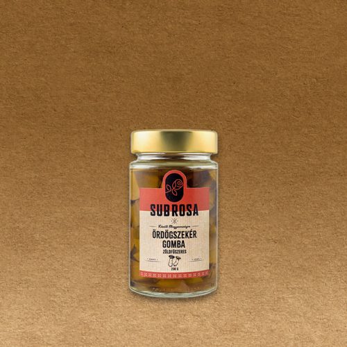 Ördögszekér gomba zöldfűszeres olajban 200g